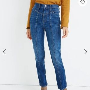 Madewell Classic Straight Jeans in Bandry Wash: Seamed Edition, 32, BNWT